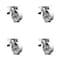 Service Caster 5 Inch Semi Steel Caster Set with Roller Bearings and Total Lock Brakes SCC SCC-TTL30S520-SSR-4 - alternate 1
